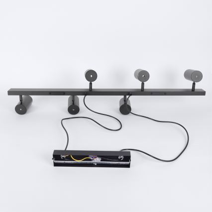 Brilagi - Luster na sajli SELE 6xGU10/30W/230V crna
