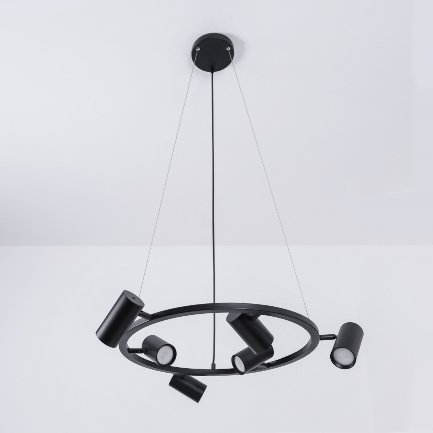 Brilagi - Luster na sajli SELE 6xGU10/30W/230V crna