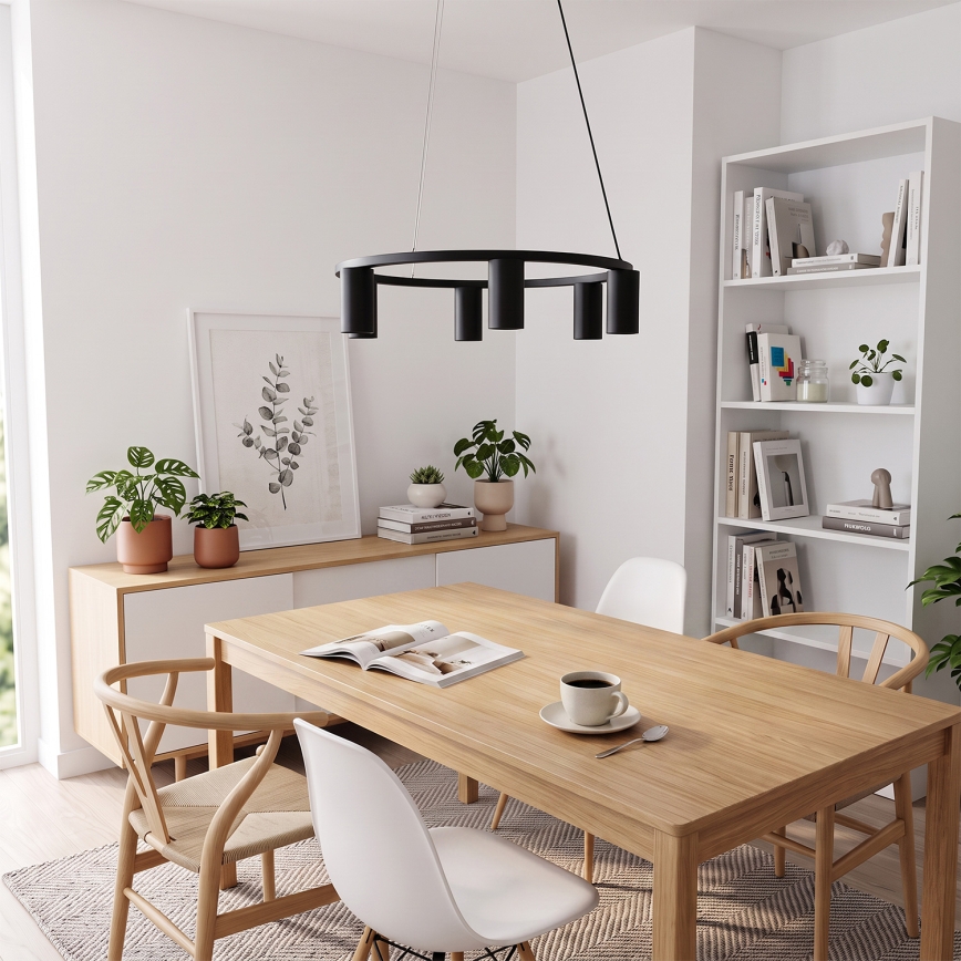 Brilagi - Luster na sajli SELE 6xGU10/30W/230V crni