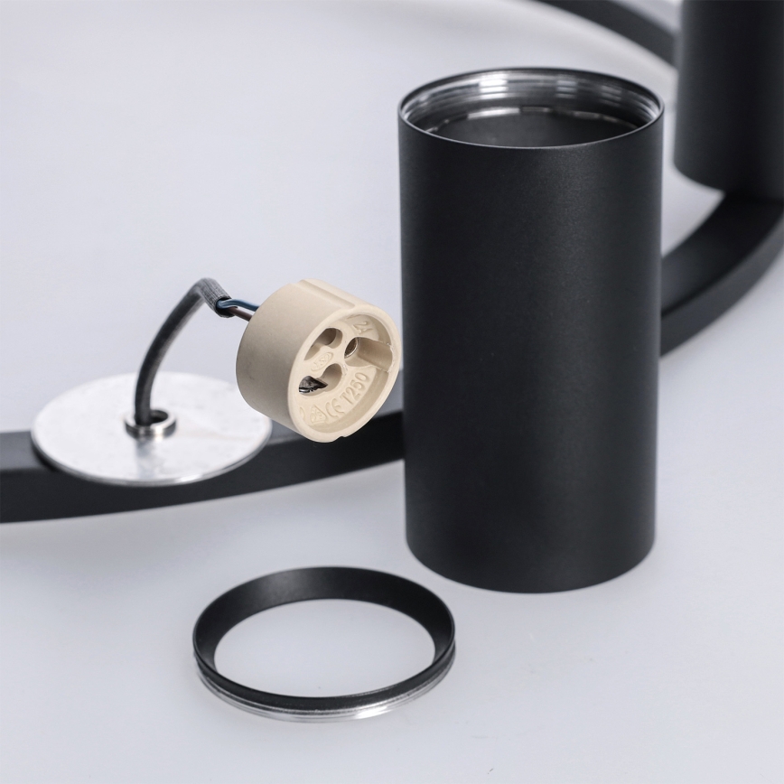 Brilagi - Luster na sajli SELE 6xGU10/30W/230V crni