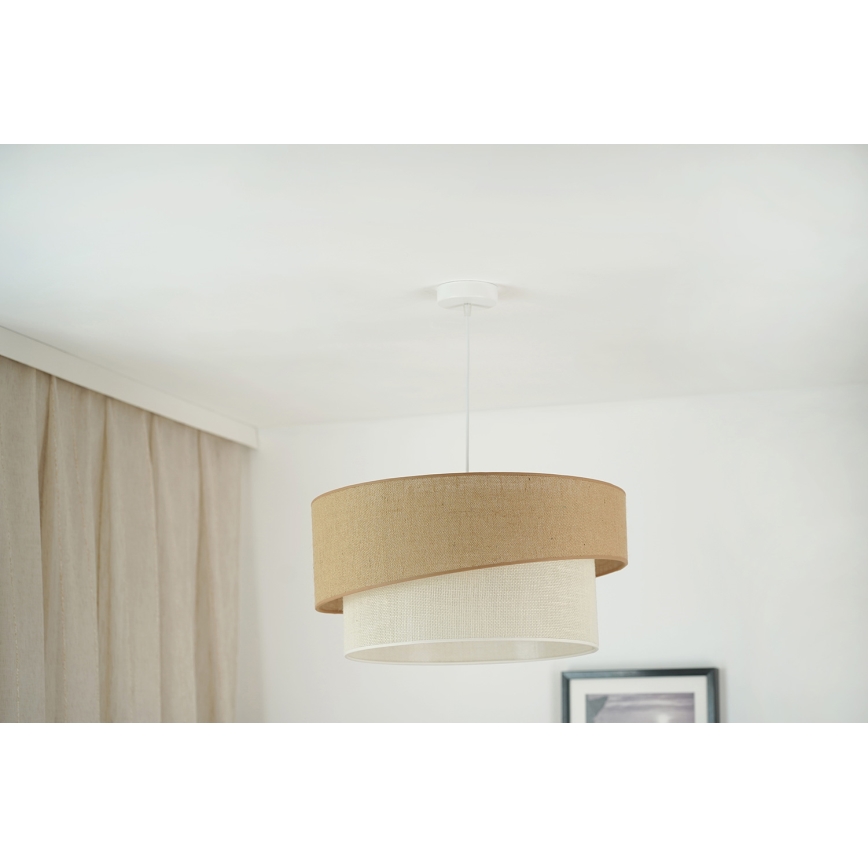 Brilagi - Luster na sajli SHINE 1xE27/15W/230V pr. 50 cm bež/krem