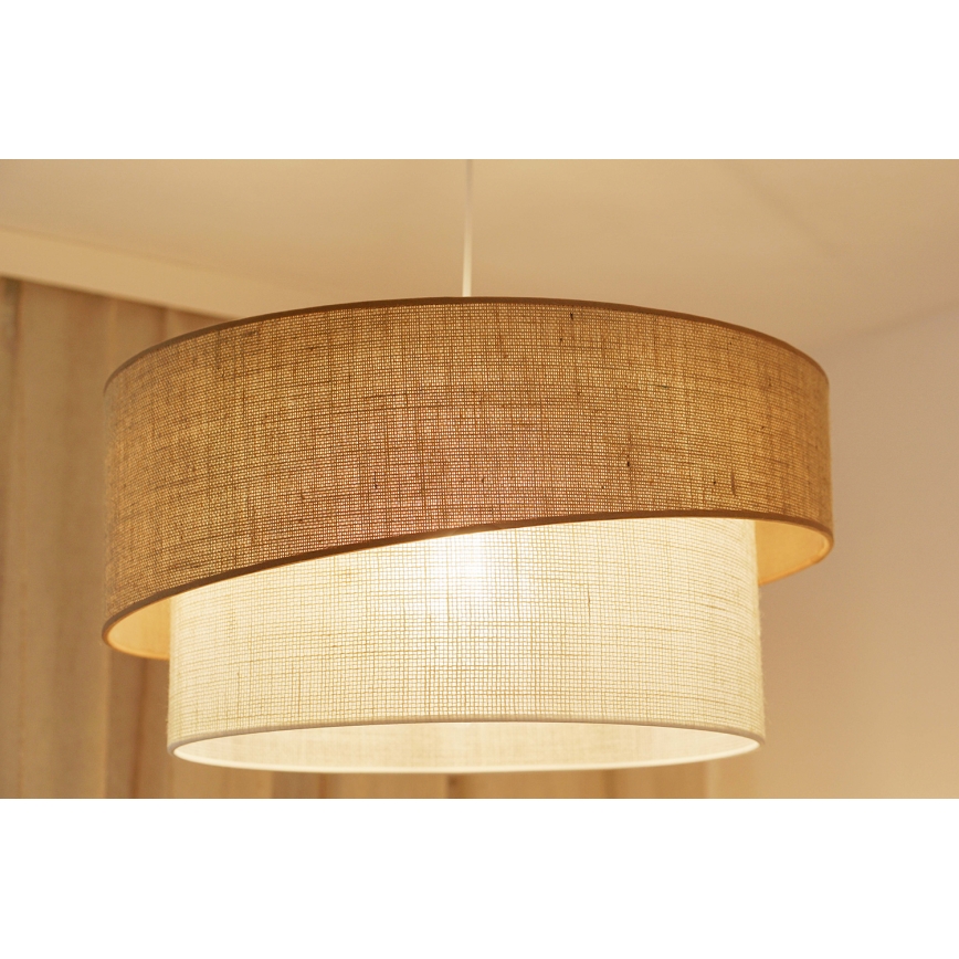 Brilagi - Luster na sajli SHINE 1xE27/15W/230V pr. 50 cm bež/krem