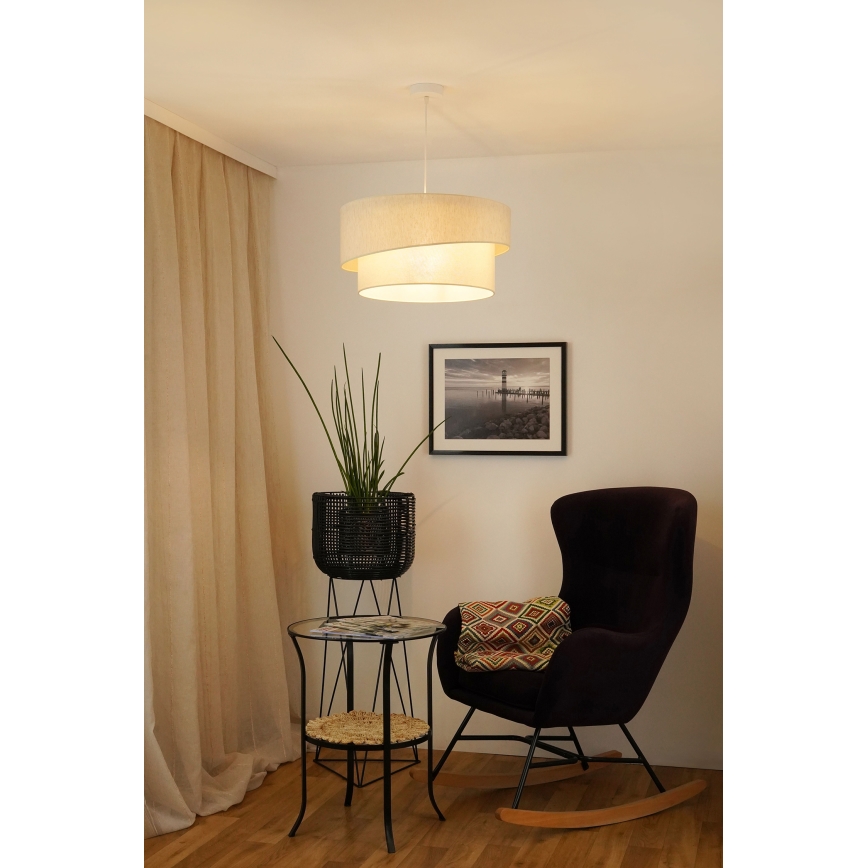 Brilagi - Luster na sajli SHINE 1xE27/15W/230V pr. 50 cm krem