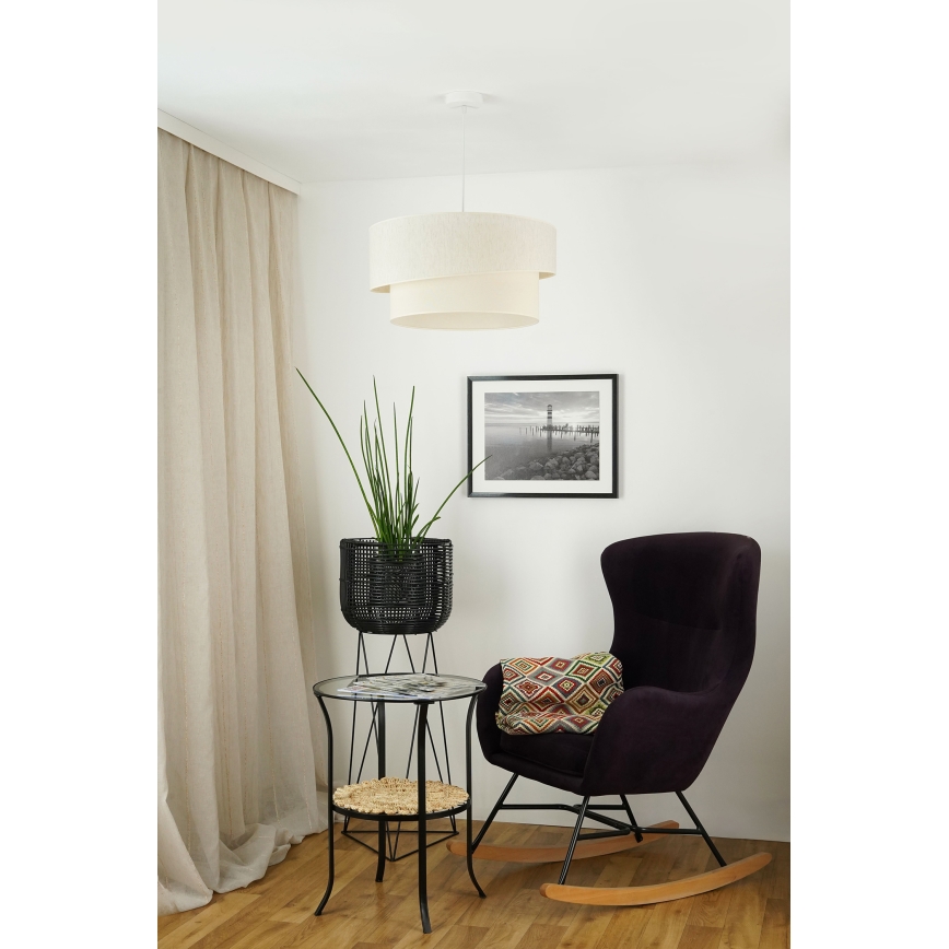 Brilagi - Luster na sajli SHINE 1xE27/15W/230V pr. 50 cm krem