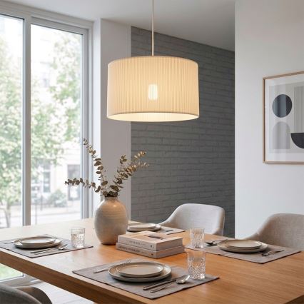 Brilagi - Luster na sajli SIRIJA MODERN 1xE27/60W/230V promjer 35 cm krem