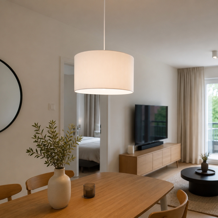 Brilagi - Luster na sajli SIRIJA MODERN 1xE27/60W/230V Ø 35 cm bijela