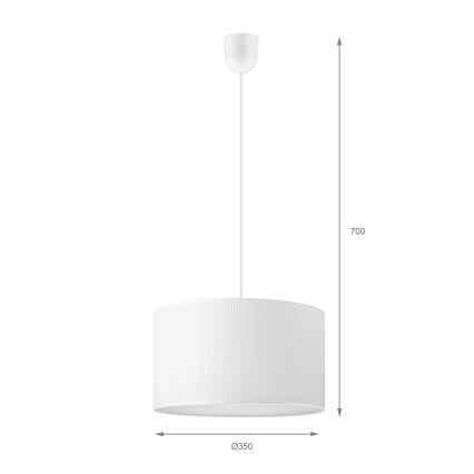Brilagi - Luster na sajli SIRIJA MODERN 1xE27/60W/230V Ø 35 cm bijela