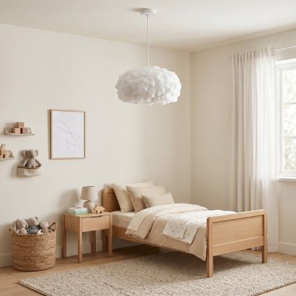 Brilagi - Luster na sajli SOLEAIR 1xE27/60W/230V Ø 45 cm bijela