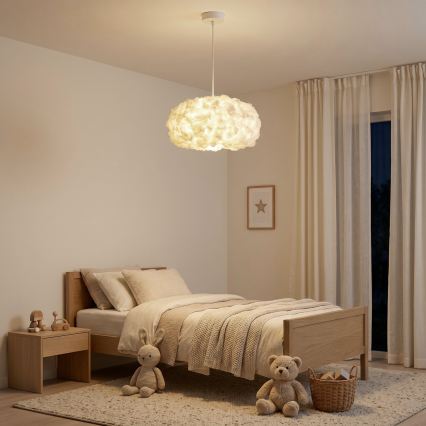 Brilagi - Luster na sajli SOLEAIR 1xE27/60W/230V Ø 45 cm bijela