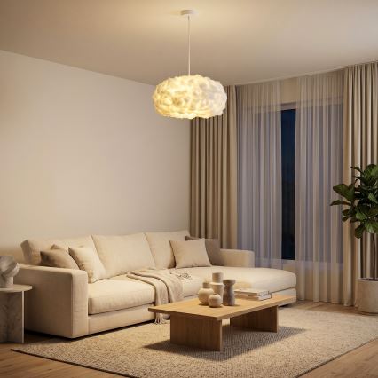 Brilagi - Luster na sajli SOLEAIR 1xE27/60W/230V Ø 45 cm bijela