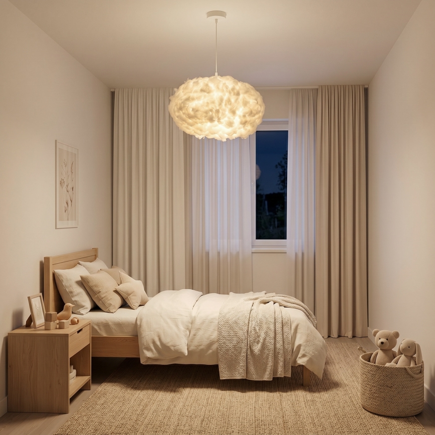 Brilagi - Luster na sajli SOLEAIR 2xE27/40W/230V bijela