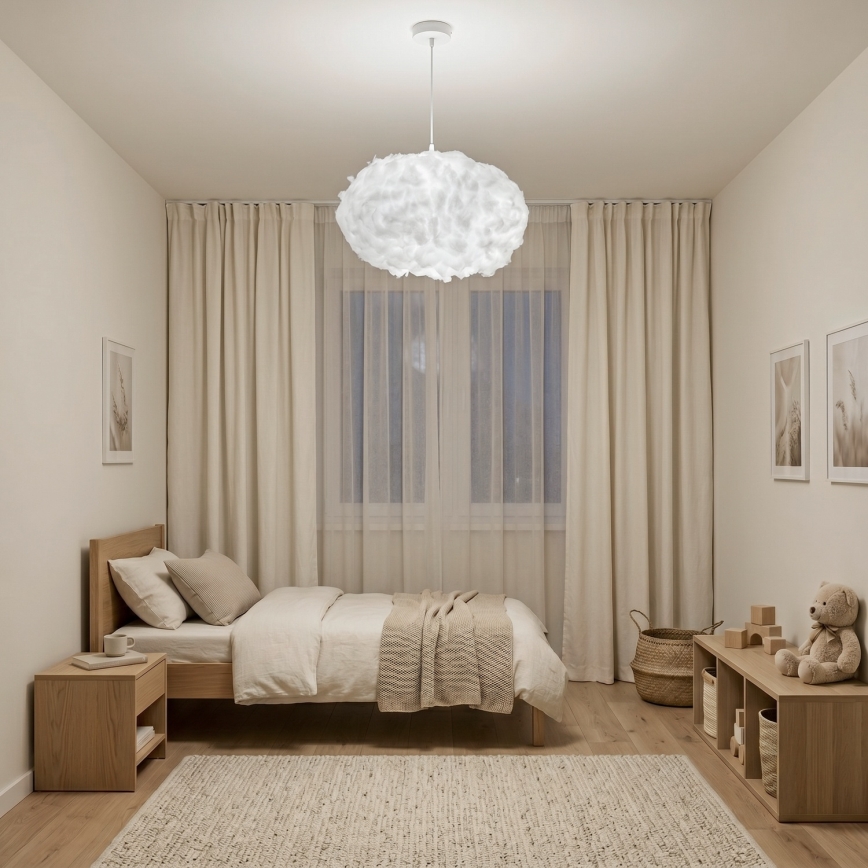Brilagi - Luster na sajli SOLEAIR 2xE27/40W/230V bijela