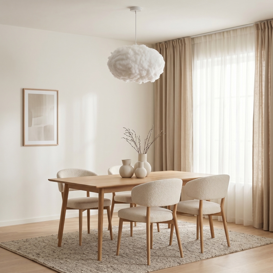 Brilagi - Luster na sajli SOLEAIR 2xE27/40W/230V bijela