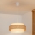 Brilagi - Luster na sajli SPACE 1xE27/60W/230V Ø 40 cm bež/krem