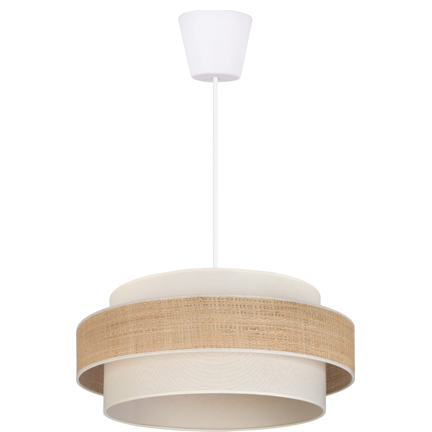 Brilagi - Luster na sajli SPACE 1xE27/60W/230V Ø 40 cm bež/krem