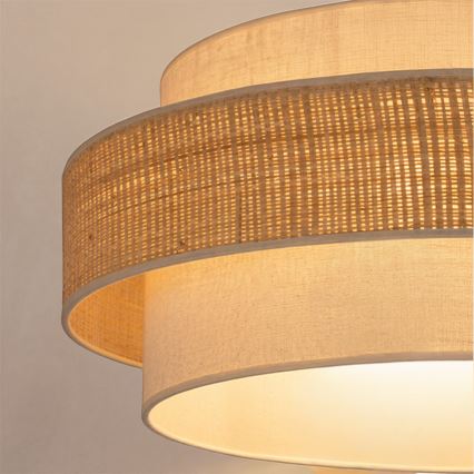 Brilagi - Luster na sajli SPACE 1xE27/60W/230V Ø 40 cm bež/krem