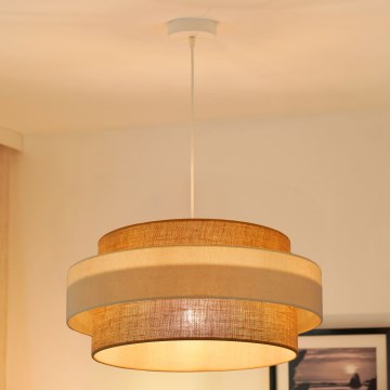 Brilagi - Luster na sajli SPACE LIGHT 1xE27/15W/230V pr. 50 cm bež/krem