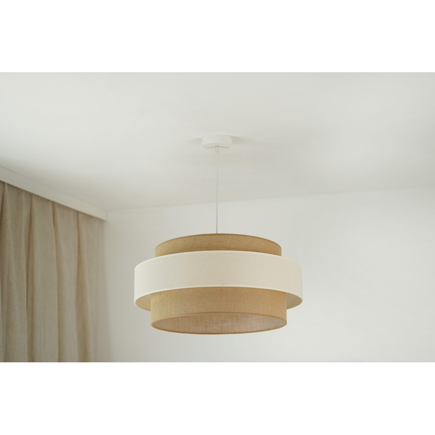 Brilagi - Luster na sajli SPACE LIGHT 1xE27/15W/230V pr. 50 cm bež/krem
