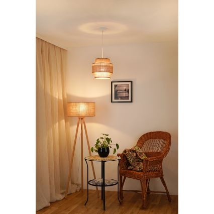 Brilagi - Luster na sajli SPACE YUTE 1xE27/15W/230V pr. 25 cm bež/bijela