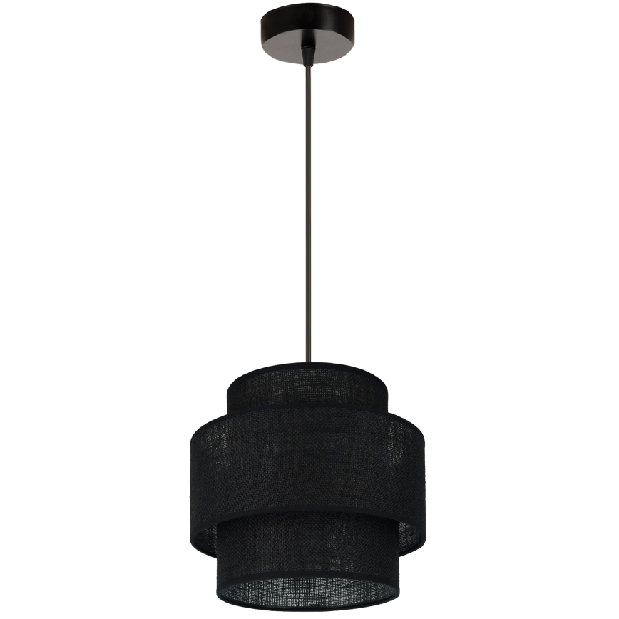Brilagi - Luster na sajli SPACE YUTE 1xE27/15W/230V pr. 25 cm crna
