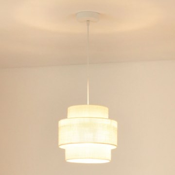Brilagi - Luster na sajli SPACE YUTE 1xE27/15W/230V pr. 25 cm krem/bijela
