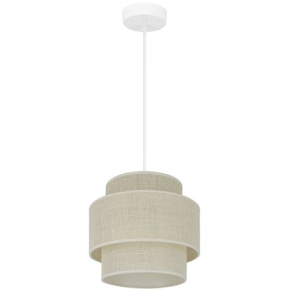 Brilagi - Luster na sajli SPACE YUTE 1xE27/15W/230V pr. 25 cm krem/bijela
