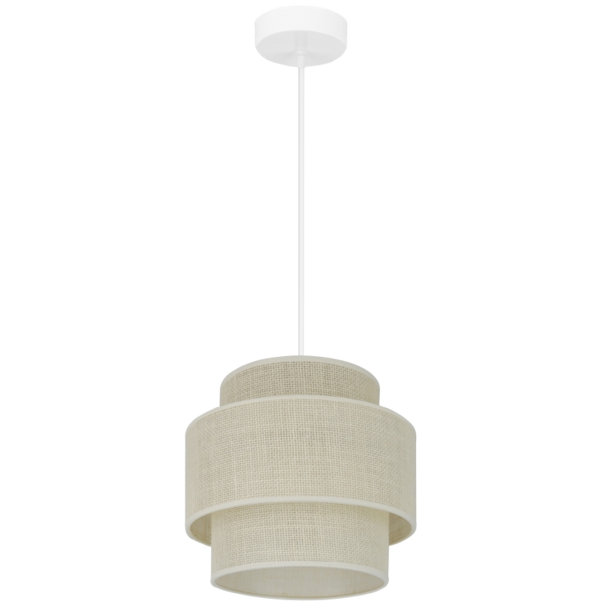 Brilagi - Luster na sajli SPACE YUTE 1xE27/15W/230V pr. 25 cm krem/bijela
