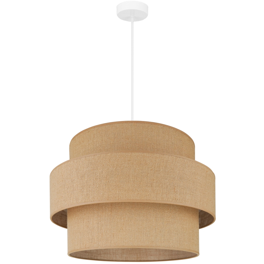 Brilagi - Luster na sajli SPACE YUTE 1xE27/15W/230V pr. 50 cm bež/bijela