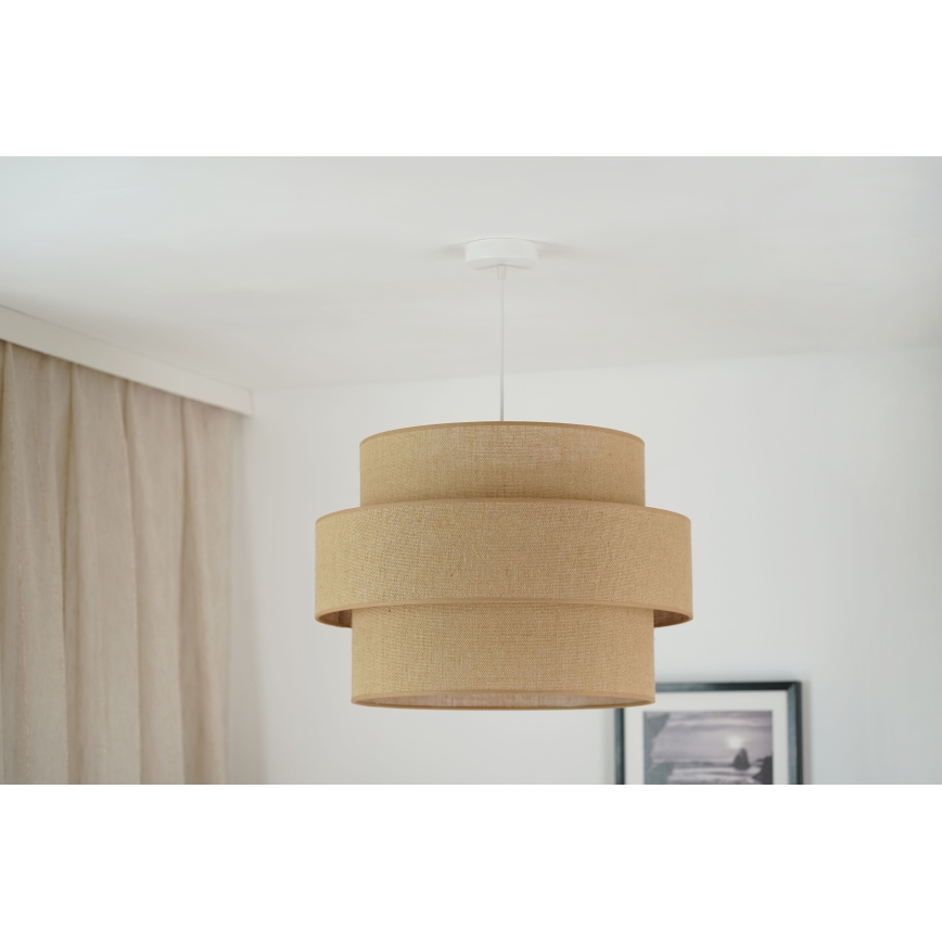 Brilagi - Luster na sajli SPACE YUTE 1xE27/15W/230V pr. 50 cm bež/bijela