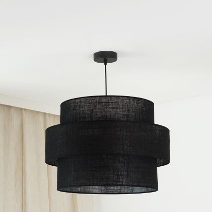 Brilagi - Luster na sajli SPACE YUTE 1xE27/15W/230V pr. 50 cm crna