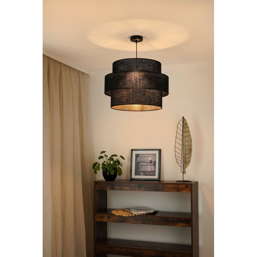 Brilagi - Luster na sajli SPACE YUTE 1xE27/15W/230V pr. 50 cm crna