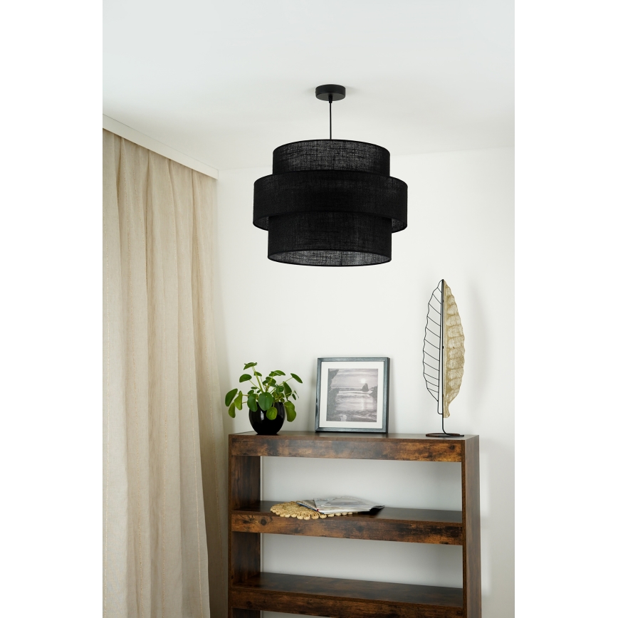 Brilagi - Luster na sajli SPACE YUTE 1xE27/15W/230V pr. 50 cm crna