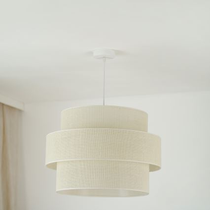 Brilagi - Luster na sajli SPACE YUTE 1xE27/15W/230V pr. 50 cm krem/bijela