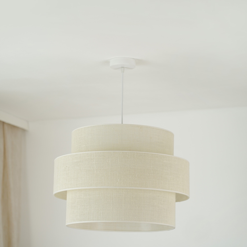 Brilagi - Luster na sajli SPACE YUTE 1xE27/15W/230V pr. 50 cm krem/bijela