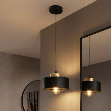 Brilagi - Luster na sajli SPRING 1xE27/60W/230V pr. 20 cm crna/zlatna