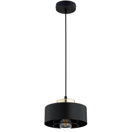 Brilagi - Luster na sajli SPRING 1xE27/60W/230V pr. 20 cm crna/zlatna