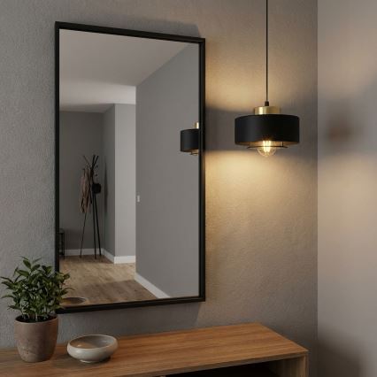 Brilagi - Luster na sajli SPRING 1xE27/60W/230V pr. 20 cm crna/zlatna