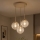 Brilagi - Luster na sajli STELLA 3xE27/60W/230V bež/zlatni