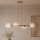 Brilagi - Luster na sajli STELLA 4xE27/60W/230V bež/zlatna