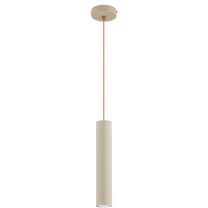Brilagi - Luster na sajli TUBE 1xGU10/15W/230V bež/zlatna
