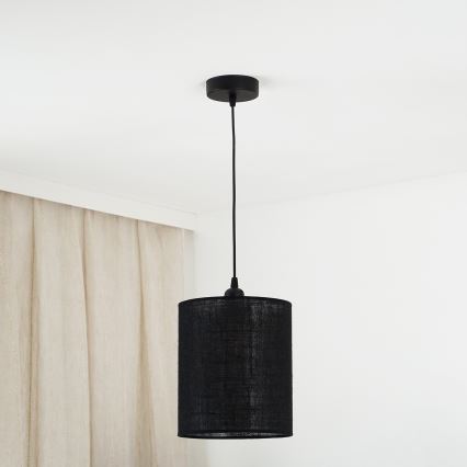 Brilagi - Luster na sajli TUBES 1xE27/15W/230V pr. 20 cm crna