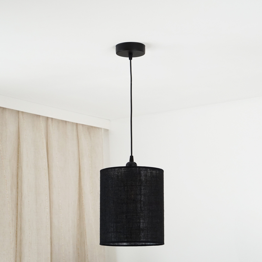 Brilagi - Luster na sajli TUBES 1xE27/15W/230V pr. 20 cm crna