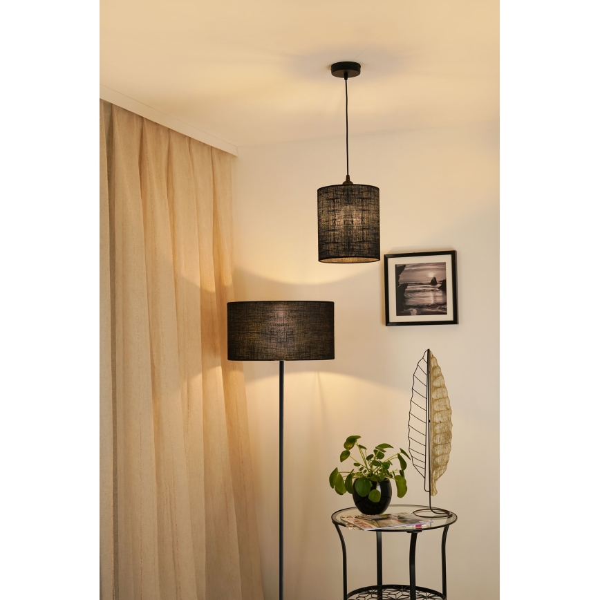 Brilagi - Luster na sajli TUBES 1xE27/15W/230V pr. 20 cm crna