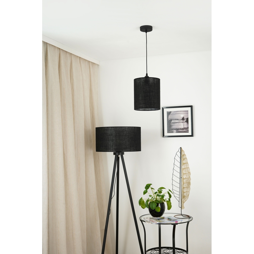 Brilagi - Luster na sajli TUBES 1xE27/15W/230V pr. 20 cm crna