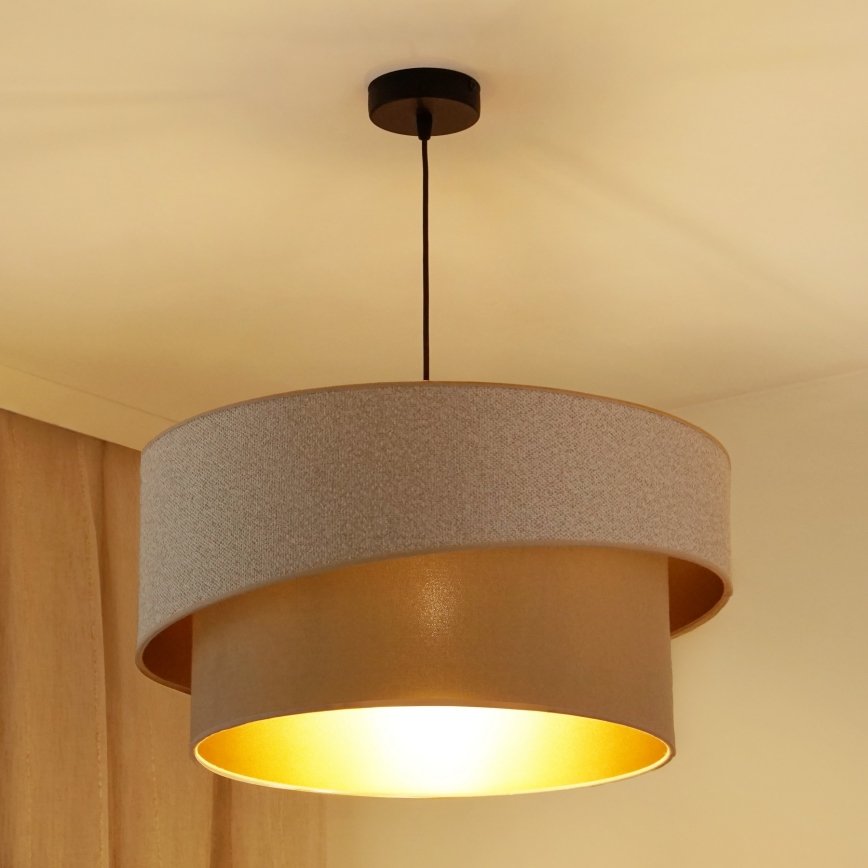 Brilagi - Luster na sajli VEGAS SHINE 1xE27/15W/230V pr. 50 cm krem/bež