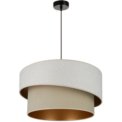 Brilagi - Luster na sajli VEGAS SHINE 1xE27/15W/230V pr. 50 cm krem/bež