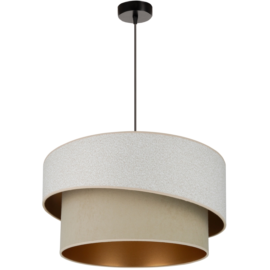 Brilagi - Luster na sajli VEGAS SHINE 1xE27/15W/230V pr. 50 cm krem/bež
