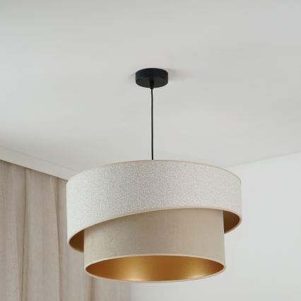 Brilagi - Luster na sajli VEGAS SHINE 1xE27/15W/230V pr. 50 cm krem/bež