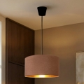 Brilagi - Luster na sajli VELVET 1xE27/60W/230V Ø 40 cm bež/zlatna