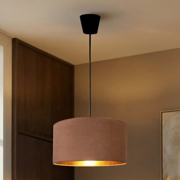 Brilagi - Luster na sajli VELVET 1xE27/60W/230V Ø 40 cm bež/zlatna